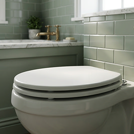 Croydex Flexi-Fix Kielder White Anti-Bacterial Toilet Seat