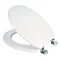 Croydex Flexi-Fix Kielder White Anti-Bacterial Toilet Seat - WL600822H Large Image