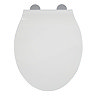 Croydex Flexi-Fix Michigan White Anti-Bacterial Toilet Seat with Soft Close and Quick Release - WL60
