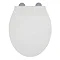 Croydex Flexi-Fix Michigan White Anti-Bacterial Toilet Seat with Soft Close and Quick Release - WL60