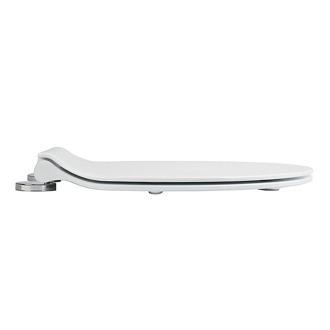 Croydex Flexi-Fix Michigan White Anti-Bacterial Toilet Seat with Soft Close and Quick Release - WL60