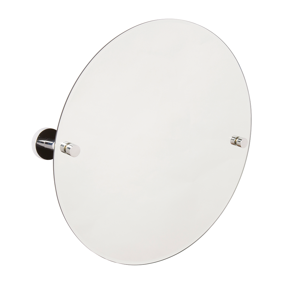 Croydex Flexi Fix Circle Tilt Mirror - Chrome