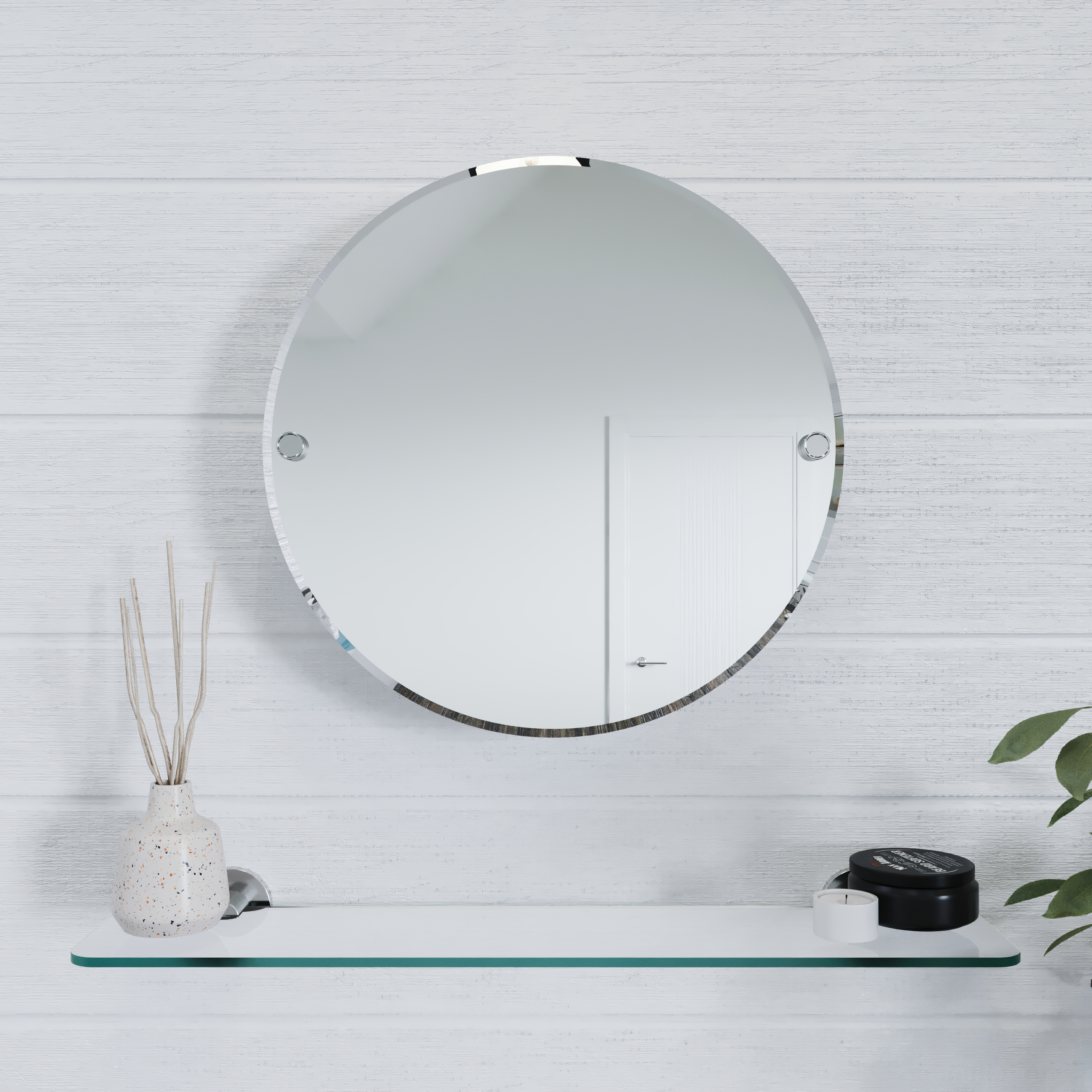 Croydex Flexi-Fix Brockham Portarotolo Angolare Cromato – Supporto Salvaspazio Per Bagno