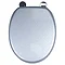 Croydex Flexi-Fix Silver Quartz Effect Anti-Bacterial Toilet Seat - WL601840H Profile Large Image