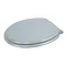 Croydex Flexi-Fix Silver Quartz Effect Anti-Bacterial Toilet Seat - WL601840H  Feature Large Image