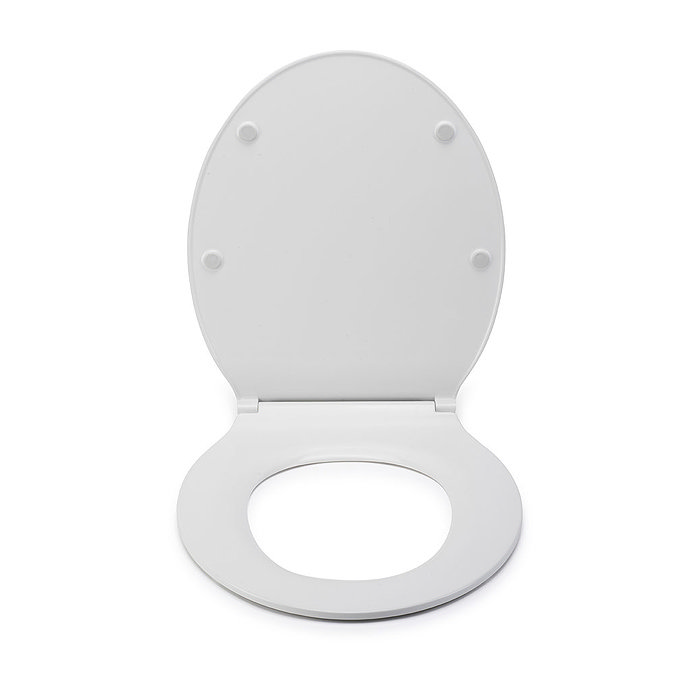 Croydex Flexi-Fix Victoria White Anti-Bacterial Toilet Seat - WL601322H Profile Large Image