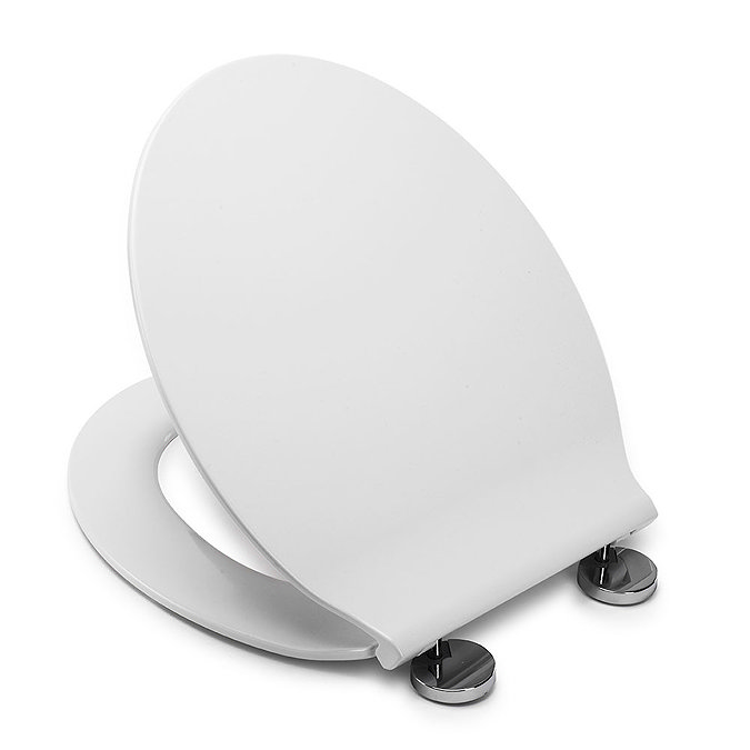 Croydex Flexi-Fix Victoria White Anti-Bacterial Toilet Seat - WL601322H  Feature Large Image