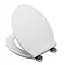 Croydex Flexi-Fix Victoria White Anti-Bacterial Toilet Seat - WL601322H  Feature Large Image