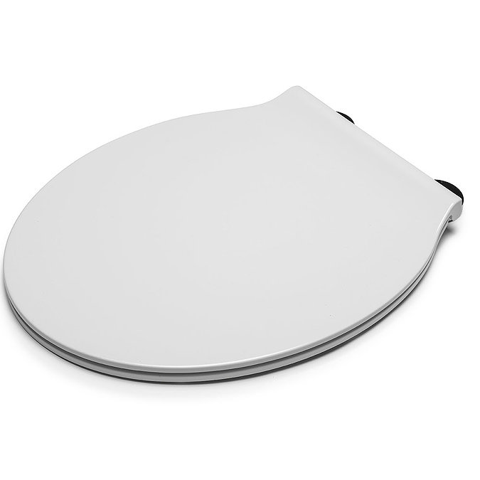 Croydex Flexi-Fix Victoria White Anti-Bacterial Toilet Seat - WL601322H In Bathroom Large Image