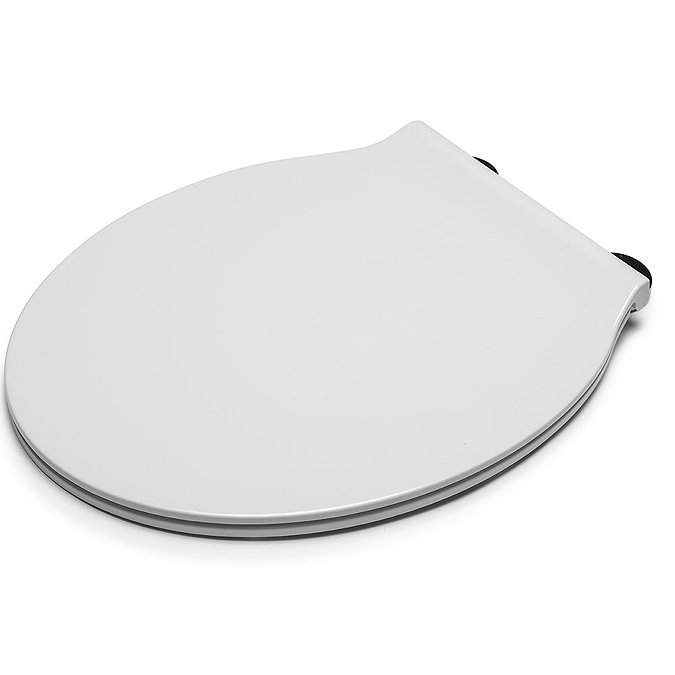 Croydex Flexi-Fix Victoria White Anti-Bacterial Toilet Seat - WL601322H  In Bathroom Large Image