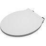 Croydex Flexi-Fix Victoria White Anti-Bacterial Toilet Seat - WL601322H  In Bathroom Large Image