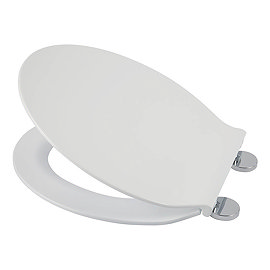 Croydex Flexi-Fix Victoria White Anti-Bacterial Toilet Seat - WL601322H Large Image