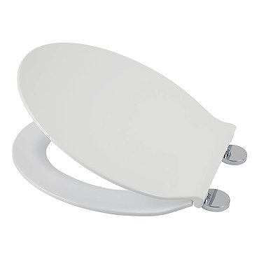 Croydex Flexi-Fix Victoria White Anti-Bacterial Toilet Seat - WL601322H  Profile Large Image