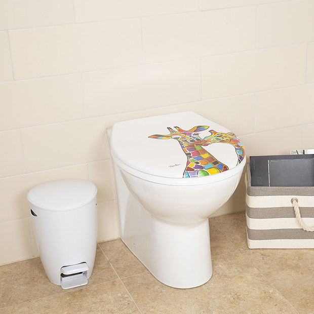 Croydex Francie & Josie Flexi-Fix Toilet Seat by Steven Brown Art - WL604122  Standard Large Image