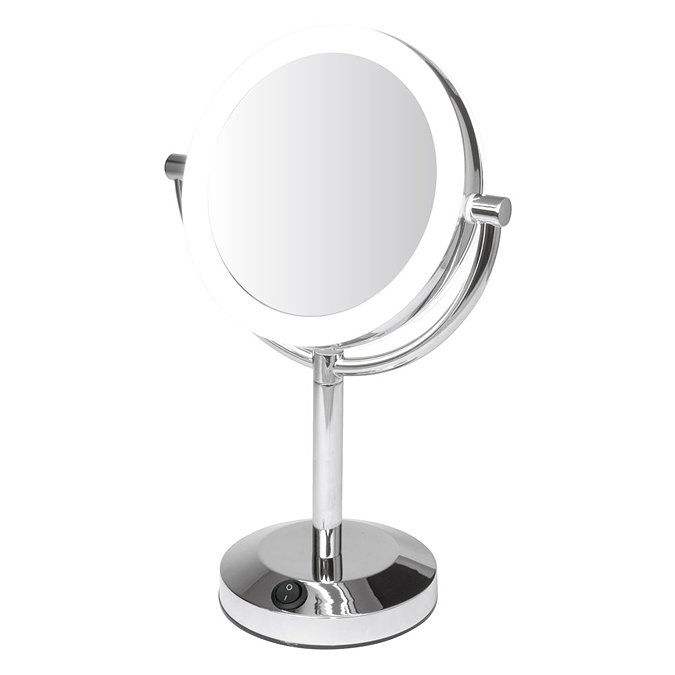 Croydex - Free Standing Double Sided Circular Illuminated Vanity Mirror - MM700900 Large Image