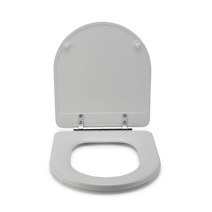 Croydex Garda D-Shape White Flexi-Fix Toilet Seat with Soft Close and Quick Release - WL600922H  Fea