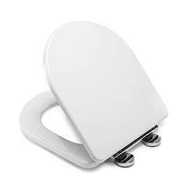 Croydex Garda D-Shape White Flexi-Fix Toilet Seat with Soft Close and Quick Release - WL600922H Medi