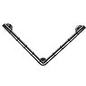 Croydex Grab N Grip L-Shaped 480mm Rail Grab Bar - Chrome - AP531041  Profile Large Image