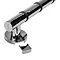 Croydex Grab N Grip L-Shaped 480mm Rail Grab Bar - Chrome - AP531041 Feature Large Image