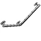 Croydex Grab N Grip L-Shaped 480mm Rail Grab Bar - Chrome - AP531041 Standard Large Image