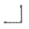 Croydex Grab N Grip L-Shaped 480mm Rail Grab Bar - AP531041  Large Image