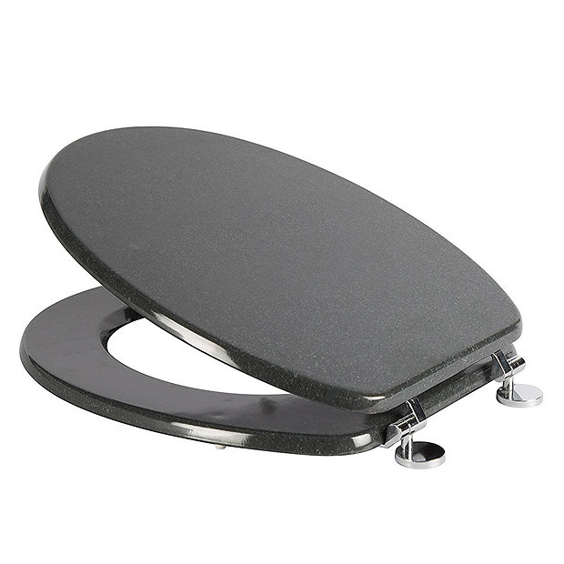 Croydex Granite Effect Moulded Wood Toilet Seat WL532431