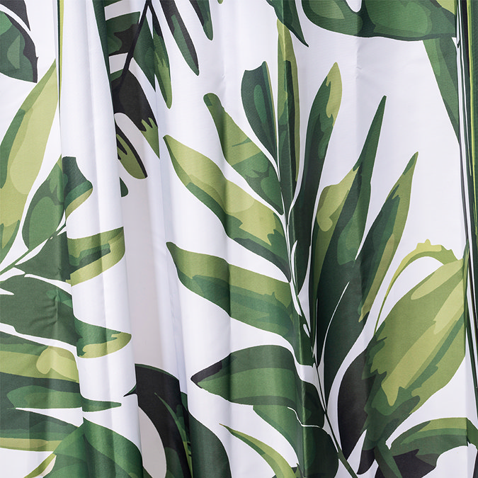 Croydex Green Botanical Design Shower Curtain 1800 x 1800mm