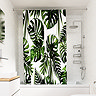 Croydex Green Botanical Design Shower Curtain 1800 x 1800mm