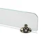 Croydex Grosvenor Flexi-Fix Glass Shelf - Gold - QM701403  Feature Large Image