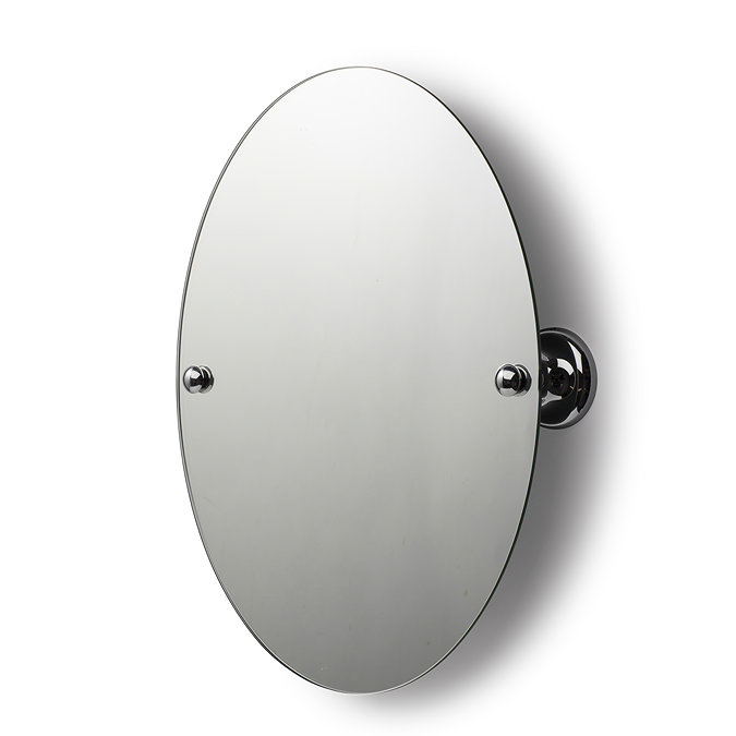 Croydex Grosvenor Flexi Fix Round Tilt Mirror - Chrome