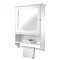 Croydex Hamble White Wood Mirrored Bathroom Cabinet - WC601122 Large Image
