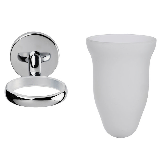 Croydex - Hampstead Tumbler & Holder - Chrome - QM641841  Standard Large Image