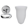 Croydex - Hampstead Tumbler & Holder - Chrome - QM641841  Standard Large Image
