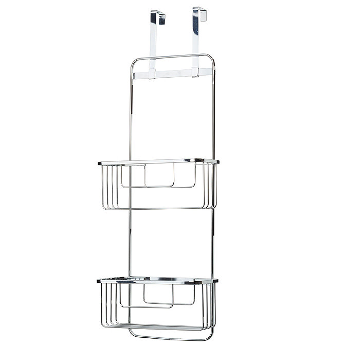 Croydex Hanging Double Storage Basket - Chrome Plated  Profile Large Image