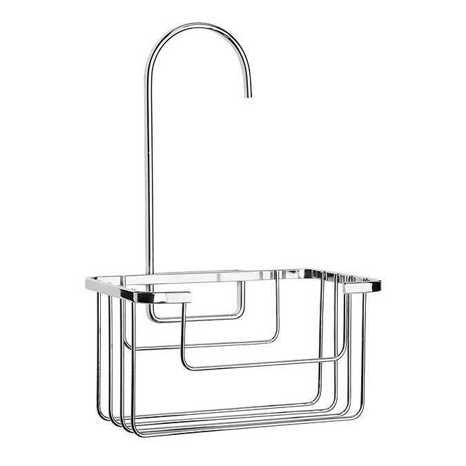 Croydex Hanging Shower Riser Rail Caddy - Chrome Plated Profile Large Image