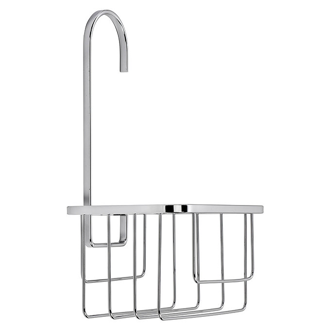 Croydex Hanging Shower Riser Rail Caddy - Chrome Plated  In Bathroom Large Image