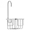 Croydex Hanging Shower Riser Rail Caddy - Chrome Plated  In Bathroom Large Image