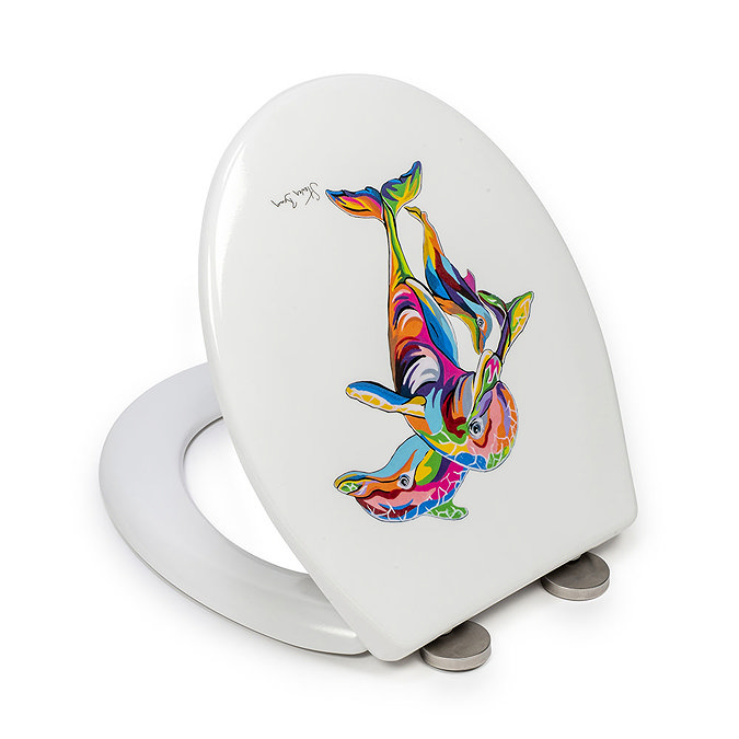 Croydex Hannah McWave Flexi-Fix Toilet Seat by Steven Brown Art - WL604222H  Profile Large Image