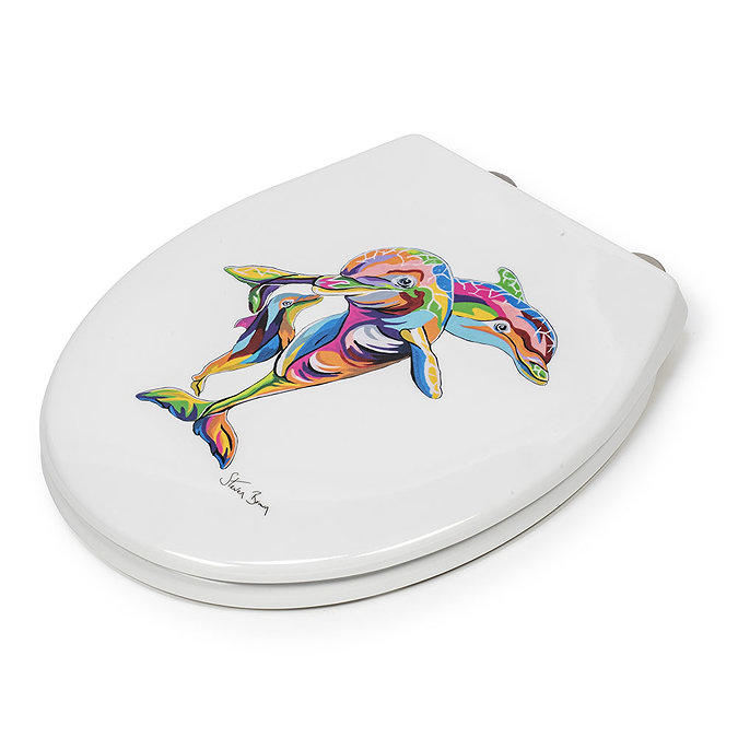 Croydex Hannah McWave Flexi-Fix Toilet Seat by Steven Brown Art - WL604222H  In Bathroom Large Image