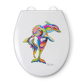 Croydex Hannah McWave Flexi-Fix Toilet Seat by Steven Brown Art - WL604222H Large Image