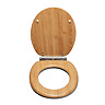 Croydex Hartley Oak Effect Toilet Seat with Soft Close and Quick Release - WL605076H  Feature Large 