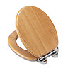 Croydex Hartley Oak Effect Toilet Seat with Soft Close and Quick Release - WL605076H Large Image