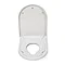 Croydex Hilier D-Shape Stick 'n' Lock Family Toilet Seat - WL112322H  Profile Large Image