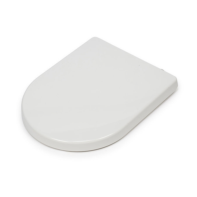 Croydex Hilier D-Shape Stick 'n' Lock Family Toilet Seat - WL112322H  Feature Large Image