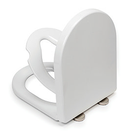 Croydex Hilier D-Shape Stick 'n' Lock Family Toilet Seat - WL112322H Large Image