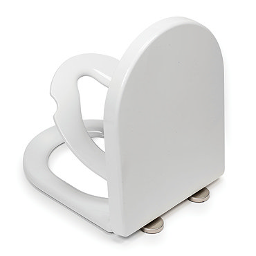 Croydex Hilier D-Shape Stick 'n' Lock Family Toilet Seat - WL112322H  Profile Large Image