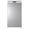 Croydex Jefferson Hang N Lock Single Door Illuminated Mirror Cabinet with Shaver Socket 700 x 400mm 