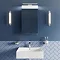 Croydex Jefferson Hang N Lock Single Door Illuminated Mirror Cabinet with Shaver Socket 700 x 400mm