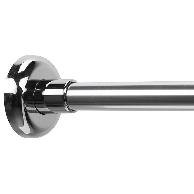 Croydex L Shaped Telescopic Shower Cubicle Rod - Chrome - AD103000  Standard Large Image