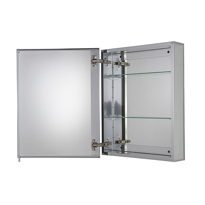 Croydex Langley Single Door Mirror Cabinet with FlexiFix - WC101369  Standard Large Image